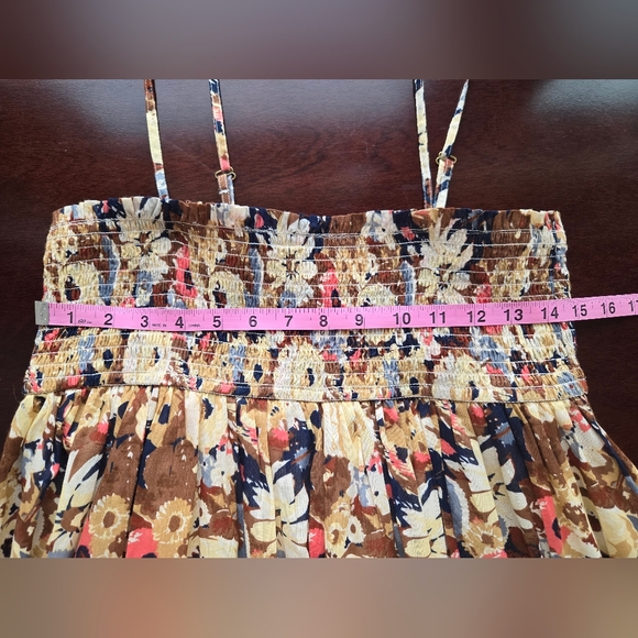 Natural Life Floral Smocked Tiered Maxi Dress - Size Medium - Picture 3 of 6